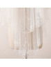 Ivory 2T Beaded Pearl Elbow Wedding Veil
